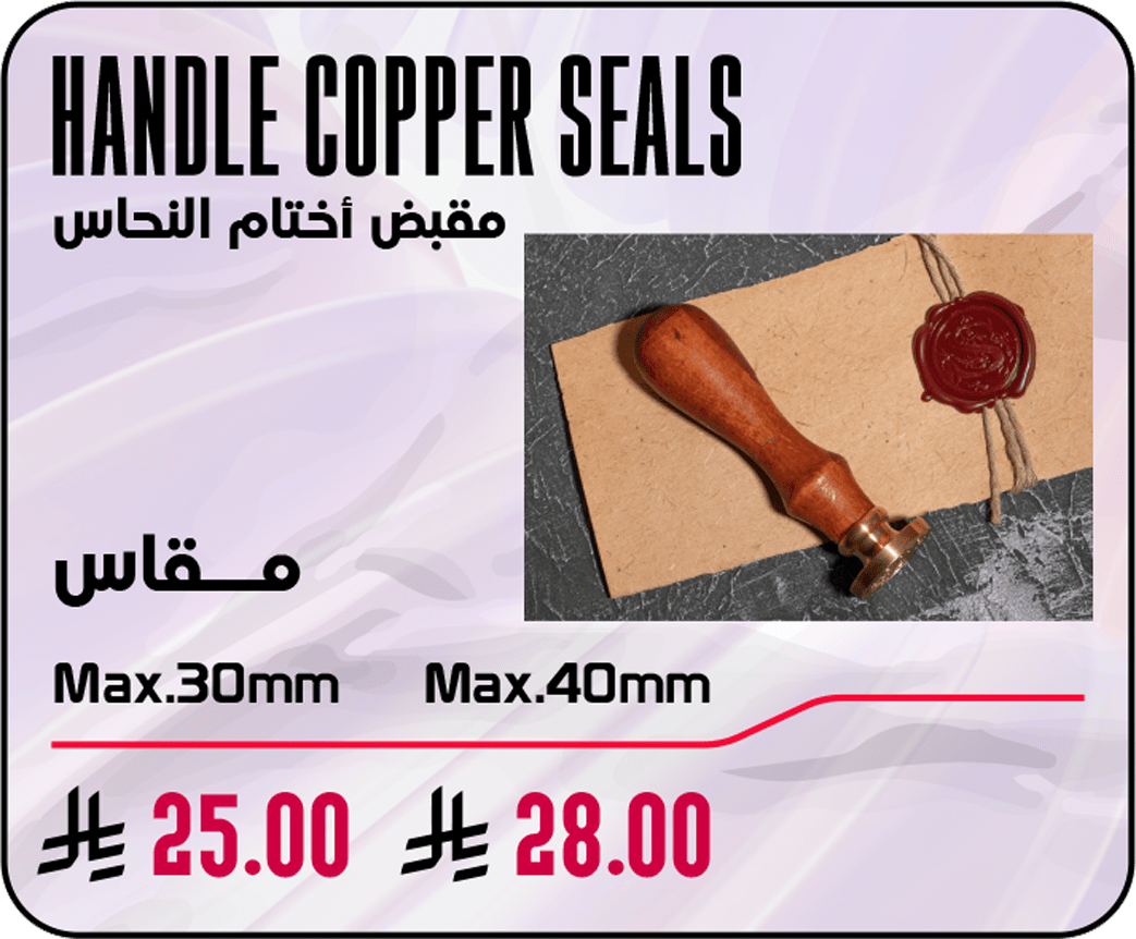 Handle Copper Seals Handle Copper Seals - Image 1